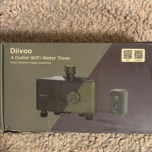 Diivoo WiFi Water Timer 4 Outlets, Smart Sprinkler/Hose/Tap Timer